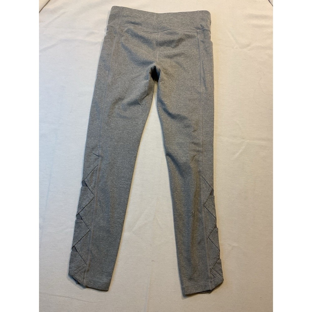 Athleta Girl Kids Heather Gray Leggings, Size L/12 88% Polyester Sports Comfort